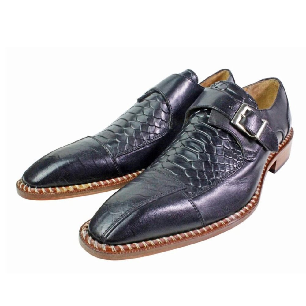 Doula B Black Monk Straps Calfskin